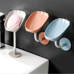 Wall-mounted countertop dual-purpose adjustable shell drain soap dish - Image 3
