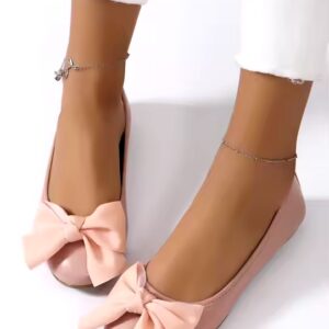 MYway In Stock Wholesale Large Size Women Flat Shoes Round Toe Women's Spring Bow Party Wedding Bridesmaid Flat Shoes Ladies - Image 3