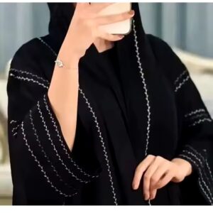 Muslim Women Dubai Muslimah Niqab Embroidery Khimar Burqa Middle East Jubah Dresses Abaya With Hijab - Image 6