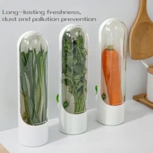 XJH Freshness Preservation Pod Cilantro Container Mini Herb Saver For Refrigerator Use - Image 6