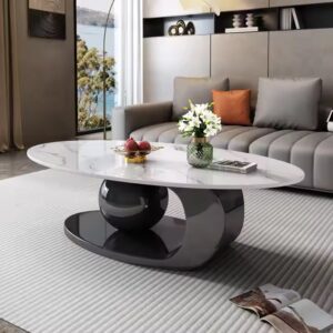 Modern Luxury Marble & Metal Night Table Set for Home Living Bathroom Kitchen Apartment Hotel Use for Living Room - Image 5