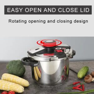stainless steel Rotating open and close gas and induction use bottom Thicken pressure cooker - Image 5