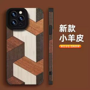 Wood Grain Step Design Printing Soft TPU Leather Mobile Phone Cover Case For Iphone 7 8 X Xr Xs 11 12 13 14 15 16 Pro Max - Image 7