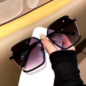 New design luxury sunglasses for women half frame trendy shades sunglasses high quality wholesale glasses - Image 5