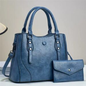 wholesale luxury leather fashion quilted leather tote bags set women's large capacity women's shoulder bags 2024 - Image 4