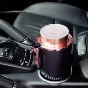 Auto Cooling and Heating Cup Holder, 2-in-1 Portable Smart Car Cup Drinks Holder for Water Coffee Milk with Display Temperature - Image 5