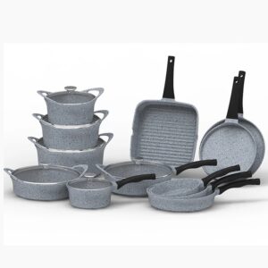 Kitchen Cookware Set, Non-Stick Aluminum Pots and Pans, High Quality, Wholesale, for Cooking - Image 3