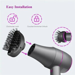 Professional 1800W Hair dryer Portable Hotel Hair Dryer New Design Hair Dryer with 2 Nozzles and 1 Comb - Image 4