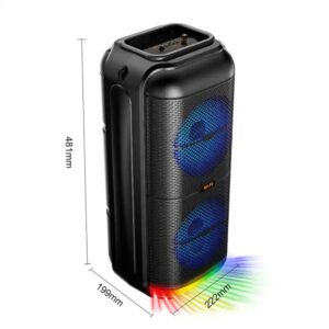 Sing-E ZQS6227 Portable Blue Tooth Wireless Speaker Dual 6-Inch Subwoofer Long Battery Life Outdoor Parties Mini FM USB AUX - Image 3