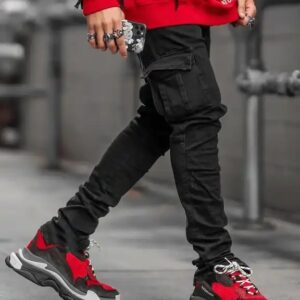 High Quality Spring Summer Elastic Plus Size Skinny Ripped Destroyed Men's Jeans Joggers Rippedjeans - Image 4