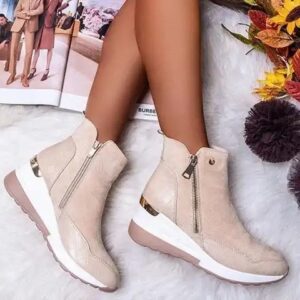 Hot sale sports shoes ankle boots wedges boots casual ankle boots shoes for woman - Image 3