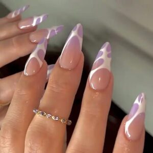24 pcs nail art tips wholesale press on nails en gros false fake nails with glue - Image 4