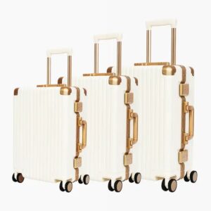 Wholesale trolley case suitcase adult aluminium luggage case 20 24 inch password lock luggage large-capacity boarding suitcase - Image 3