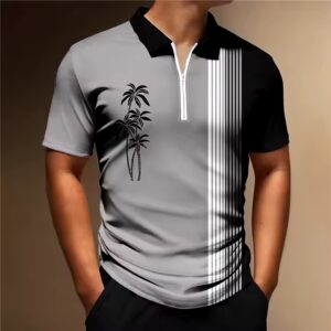 Polo Shirt Street Leisure Fashion Short Sleeve Clothing Print 3D Knitted Fabric Casual Polyester Digital Printing - Image 5