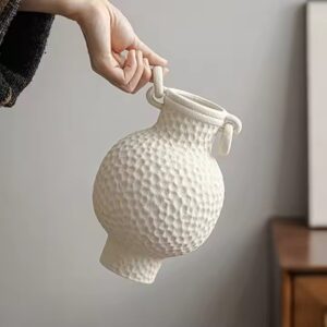 Dual-Ear Handle Ancient Greek Vase Style Indoor Ceramic Pots for Plants Home Decor Ornament Centerpieces Ceramic Flower Vase - Image 2