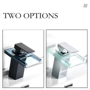 304 SUS Waterfall Bathroom Faucet Bathroom Taps Basin Mixer Deck Mounted Cold Hot Water Tap Bathroom Mixer Washbasin Faucet - Image 5