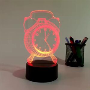 Modern 3D Acrylic LED Desk Lamp Bedroom RGB Multi-Color Warm Atmosphere Wholesale Engraved USB Cable Living Room Decoration - Image 4