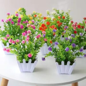 Artificial plants mini potted plants small green decoration indoor family farmhouse aesthetics bedroom shelf desk bathroom - Image 3