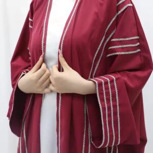 Muslim Women Dubai Muslimah Niqab Embroidery Khimar Burqa Middle East Jubah Dresses Abaya With Hijab - Image 7