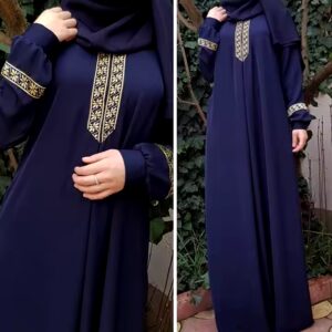 Wholesale Plus Size Islamic Clothing Loose Muslim Maxi Dress Abaya For Women - Image 4
