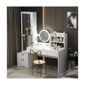 Clearance price 2024 Simple Full Body Mirror Household Bedroom Makeup Table - Image 4