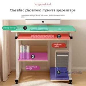 Cheap Office Computer Desk Table Home Simple Wooden Computer Desk With Shelf - Image 4