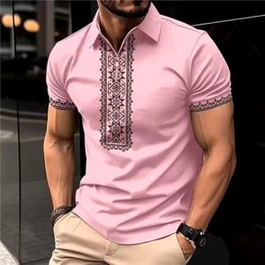 Street T-shirt Summer Men's 3D Graphic Printed Polo Shirt Clothing Oversized Shirt High-quality Men Lapel Zipper Casual - Image 6