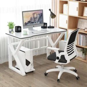 New Design Modern Black And White Gaming Desk For Home Office Custom Computer Table - Image 5