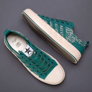 Men rubber fashion brand walking sports sneakers chaussures trendy canvas shoes - Image 3
