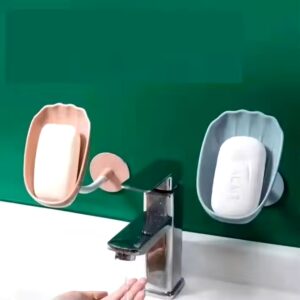 Wall-mounted countertop dual-purpose adjustable shell drain soap dish - Image 5