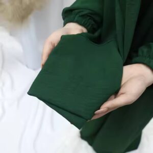 new style abaya elephant dubai modest jilbab for muslim women long solid color fashionable dress with hijab - Image 7