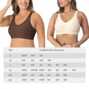 Hot Selling Large Size Sexy Bras Comfortable Everyday Seamless Nylon Vest Breathable Wire-Free Back Closure Bra - Image 6