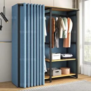Simple wardrobe strong and durable household thickened zipper fully closed cloth wardrobe - Image 6