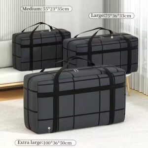 Hot Durable Thickened Large Capacity Quilt Storage Bag Portable Handle Moving Bag Luggage Duffle Bag - Image 6