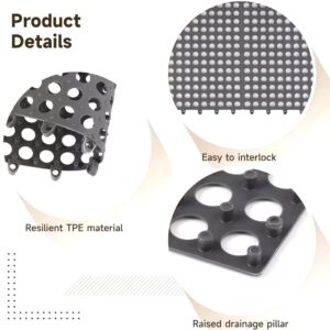 Non-Slip Bathroom Anti Mat Small Round Hole TPE Kitchen Balcony Toilet Bath Mats - Image 4