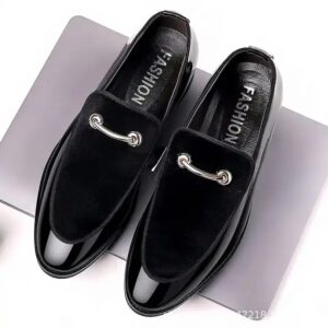 New large size men's business dress shoes pointed men's shoes a slip-on casual lazy shoes - Image 6