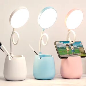 Table Lamp Protection Learning Light LED Rechargeable Plug in Student Dormitory Artifact Children's Vision Reading - Image 1