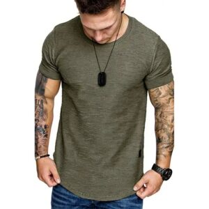 Quick Dry Short Sleeve T Shirt Gym Jerseys Fitness Shirt Trainer Running T-Shirt Men's Breathable Sportswear - Image 7