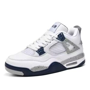 Outdoor Sport Trainers for Men Leather Upper and Mesh Insole Jogging Sneakers for Spring - Image 1