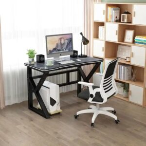 New Design Modern Black And White Gaming Desk For Home Office Custom Computer Table - Image 7