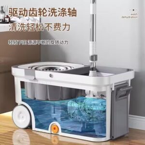 Wholesale of luxury mop buckets with wheels for simple floor cleaning by manufacturers labor-saving rotating mop kits - Image 3