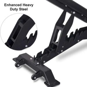 Foldable Exercise Equipment Workout Fitness Incline Press Sraining Sit up Dumbbell Weight Adjustable Gym Bench - Image 6