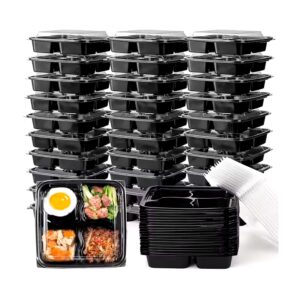 Microwave Food Container Plastic Lunch Boxes Black Plastic Lunch Box Wholesale Biodegradable Plastic Lunch Box - Image 4