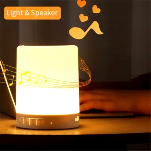 Portable Bluetooth Speaker Wireless Mini Player Touch Pat Light LED Night Light Bedside Table Lamp of Better Sleeps for Kid Gift - Image 5