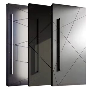New Design And Hot Sale Custom Made Modern Wooden Pivot Entry Luxurious Doors with Factory Price - Image 5