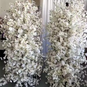 White Cherry Blossom Flower Arch for Wedding Event Entrance backdrop Decor - Image 3