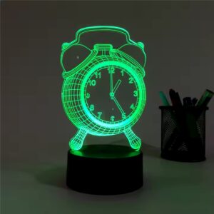 Modern 3D Acrylic LED Desk Lamp Bedroom RGB Multi-Color Warm Atmosphere Wholesale Engraved USB Cable Living Room Decoration - Image 5