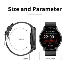 smartwatch ZL02C Pro with heart rate tracking BT call 1.28inch round display unisex Dafit smart watch ZL02C Pro - Image 7