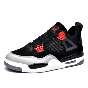 Outdoor Sport Trainers for Men Leather Upper and Mesh Insole Jogging Sneakers for Spring - Image 2