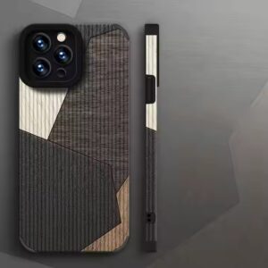 Wood Grain Step Design Printing Soft TPU Leather Mobile Phone Cover Case For Iphone 7 8 X Xr Xs 11 12 13 14 15 16 Pro Max - Image 4